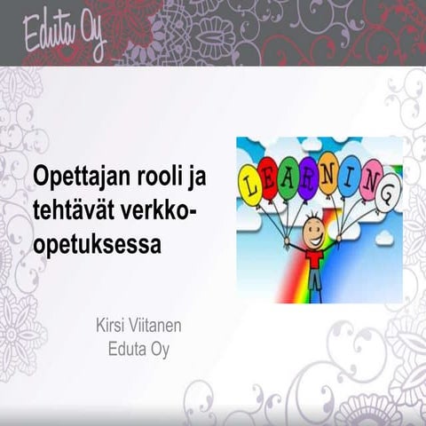 Opettajan ja opiskelijan TVT-osaaminen 