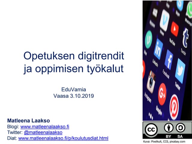Opetuksen digitrendit ja työkalut 3.10.19