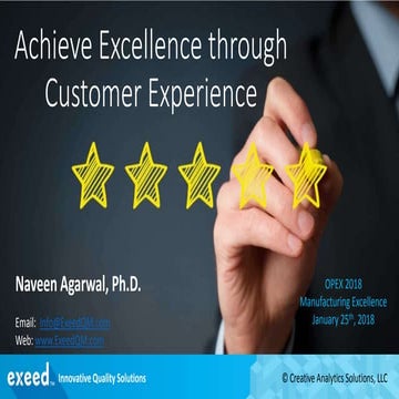 Achieve Excellence through Customer Experience