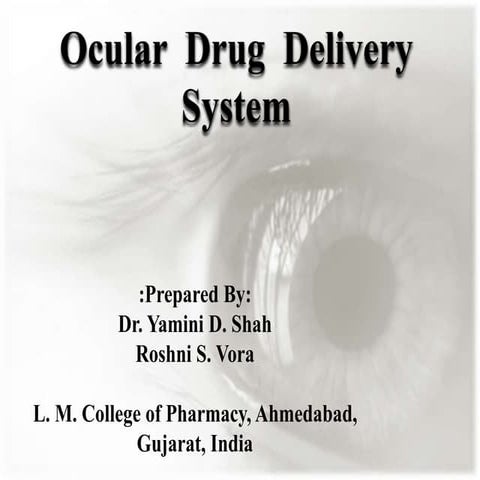 Ophthalmic drugdelivery system
