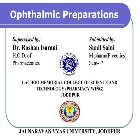 Ophthalmic preparations2
