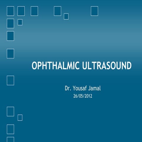 Ophthalmic ultrasound