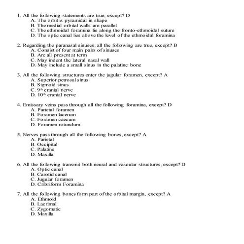 Ophthalmology basic science MCQs & Answers