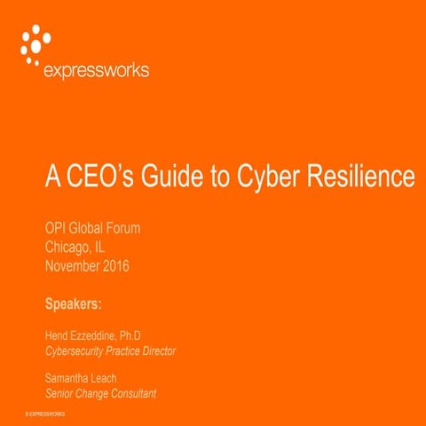 Opi cyber talk for executives