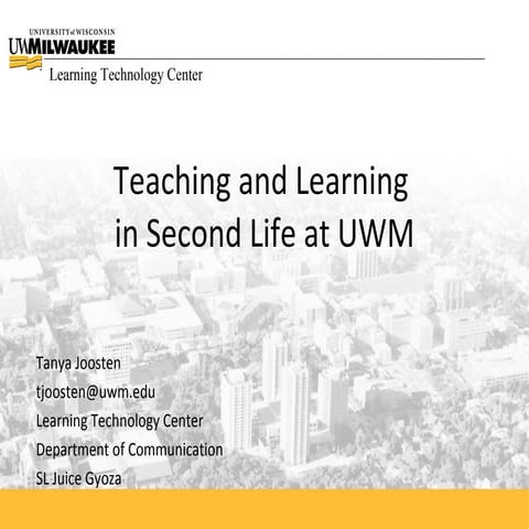 Wisconsin Office of Professional and Instructional Development Workshop, Apri...