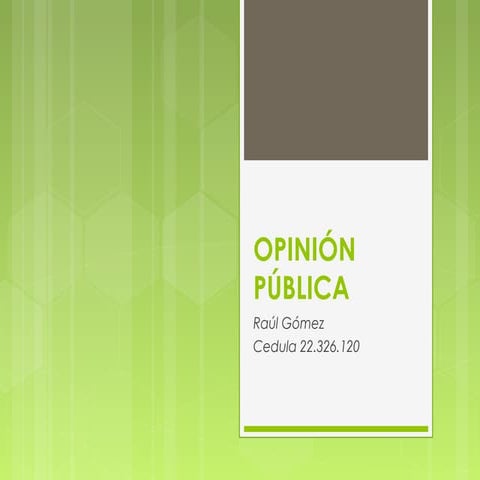 Opinión pública