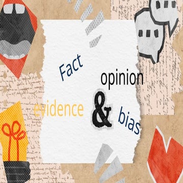 Powerpoint-Presentation about Facts and Opinion