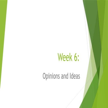 Opinion and ideas. An idea is a concept, thought, or suggestion, often creati...