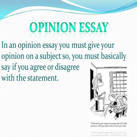 Opinion essay FCE
