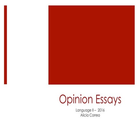 Opinion essay