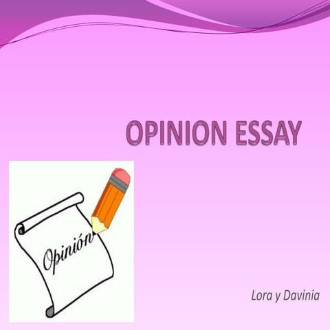 Opinion essay