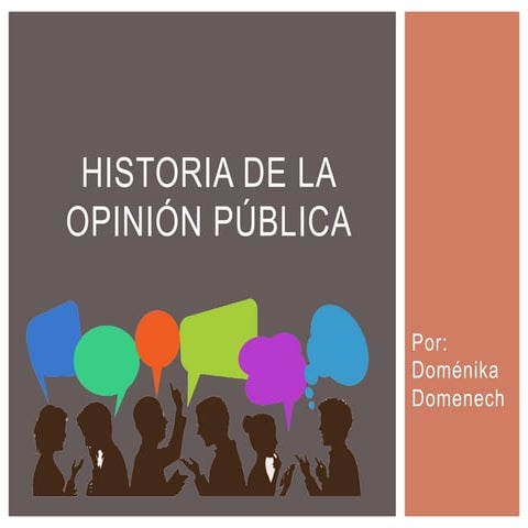 Historia de la Opinión pública | PDF