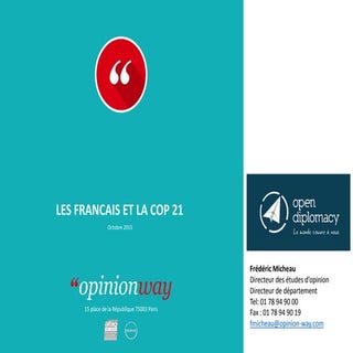 OpinionWay pour OpenDiplomacy - Les...