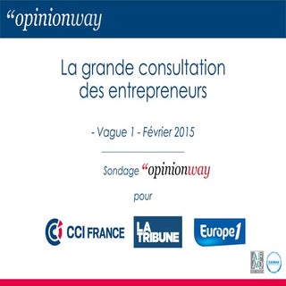Opinionway pour CCI : Grande consul...