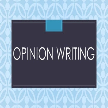 Opinion writings in engineerings English