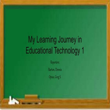 EdTech C1 my learning journey in educational technology1