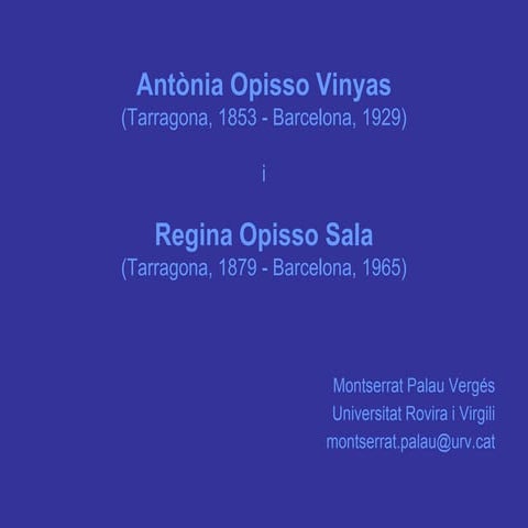 Antònia i Regina Opisso PPT