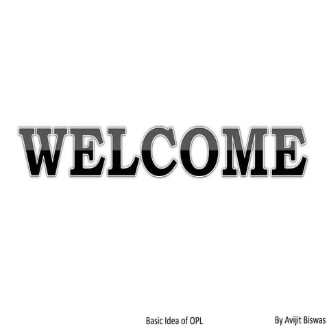 One Point Lesson (OPL) Basic presentation