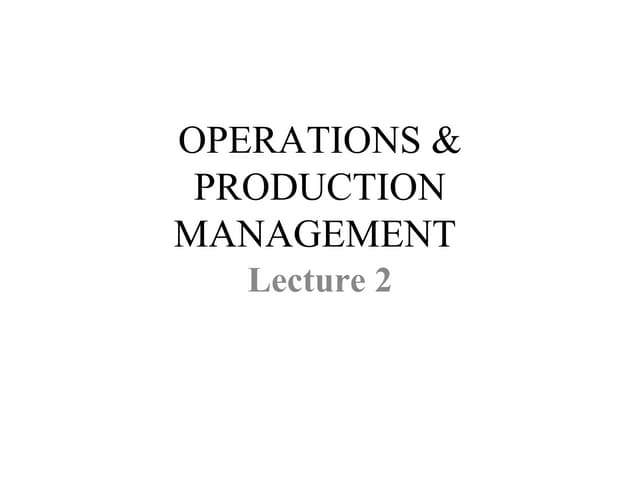 operation Performance & Operation stategy