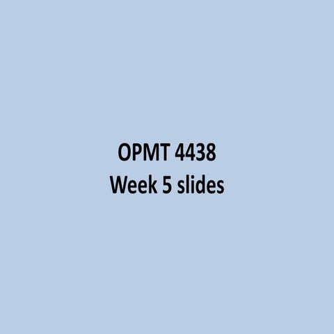 Opmt 4438 results values exercise week 5