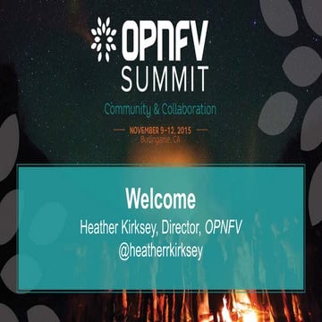 OPNFV Summit Welcome