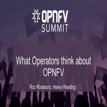 Summit 16: Heavy Reading research on what telcos think about OPNFV