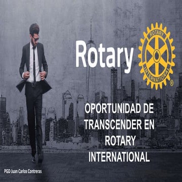 Oportunidad de transcender en rotary international