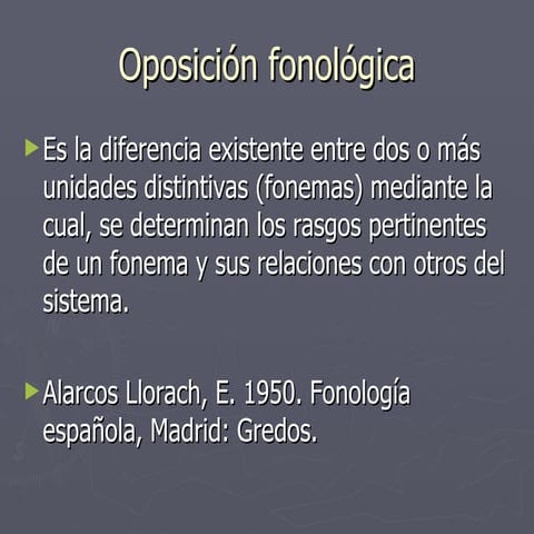 OposicióN FonolóGica