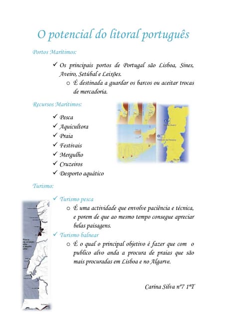 O potencial do litoral português