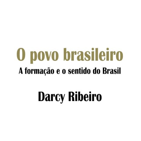 O povo brasileiro
