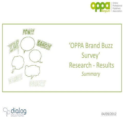 Oppa brand buzz survey   
