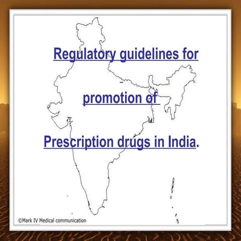 Guidelines for prescription drug marketing in India