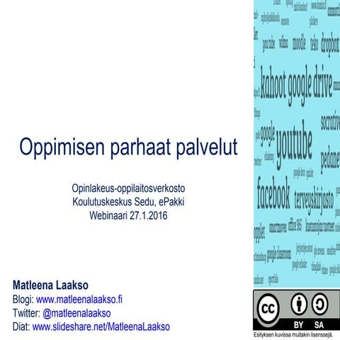 Oppimisen parhaat palvelut 