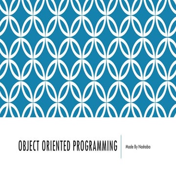 Object oriented programming (oops) python | PPT image.