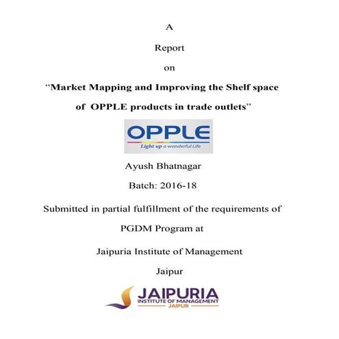 Opple Lighting Report - A Case of Mumbai Region