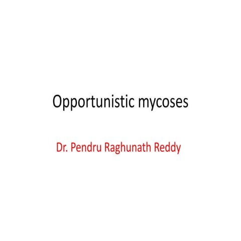 Opportunistic mycoses