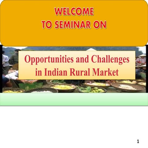 Opportunities and challenges in indian rural market