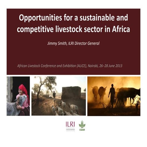 Opportunities for a sustainable and competitive livestock sector in africa