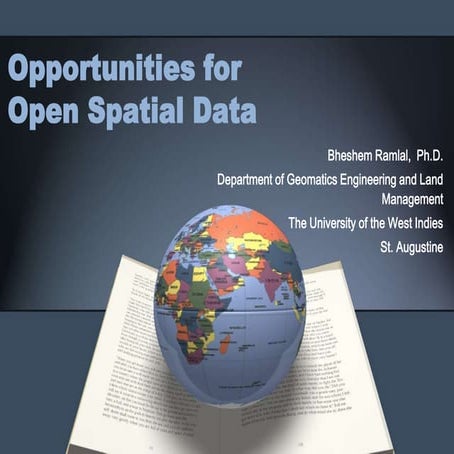 Opportunities for open spatial data