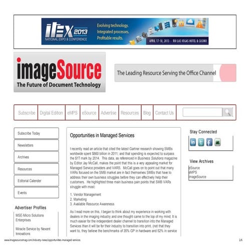 Opportunities In Managed Services   Image Source Mag