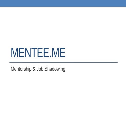 Opportunity and prototype