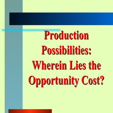 Opportunity cost powerpoint