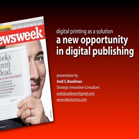 A New Opportunity in Digital Publishing
