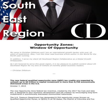 Opportunity zones   window of opportunity