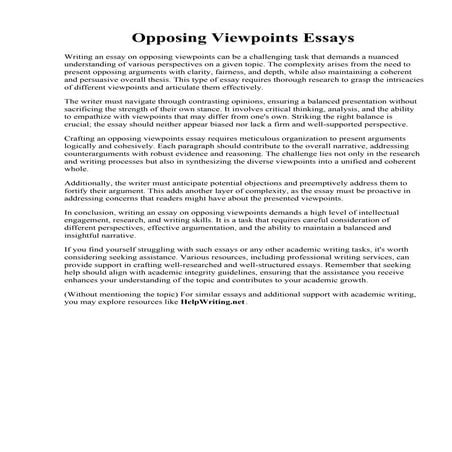 Opposing Viewpoints Essays.pdf