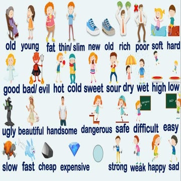 Comprehensive Guide to Common English Adjective Opposites and Usage | PPTX