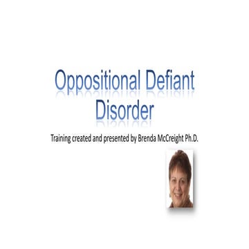 Oppositional defiant disorder | PPSX