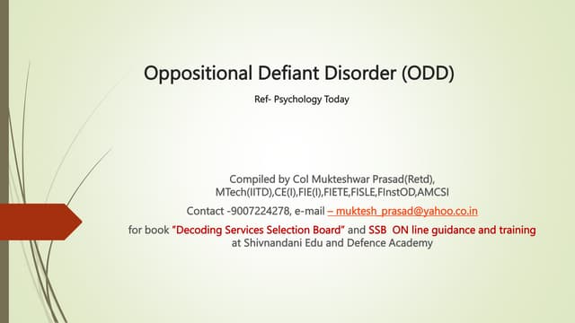 Oppostion Defiant Disorder(ODD).pptx