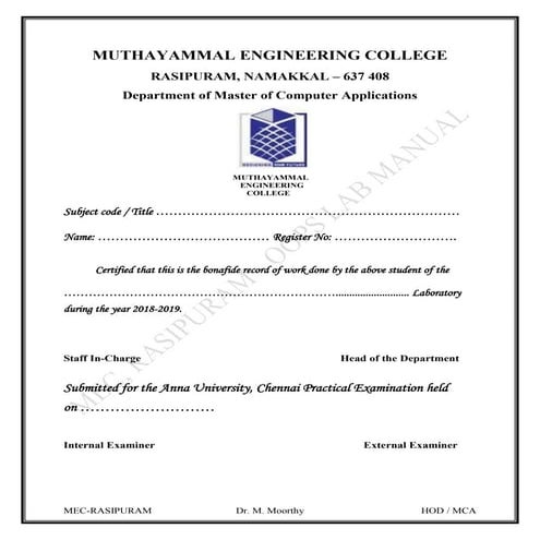OOPs manual final copy | PDF