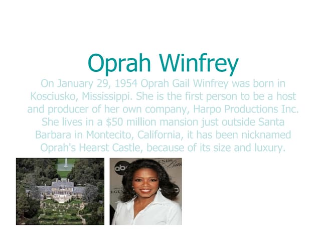 Oprah Gail Winfrey